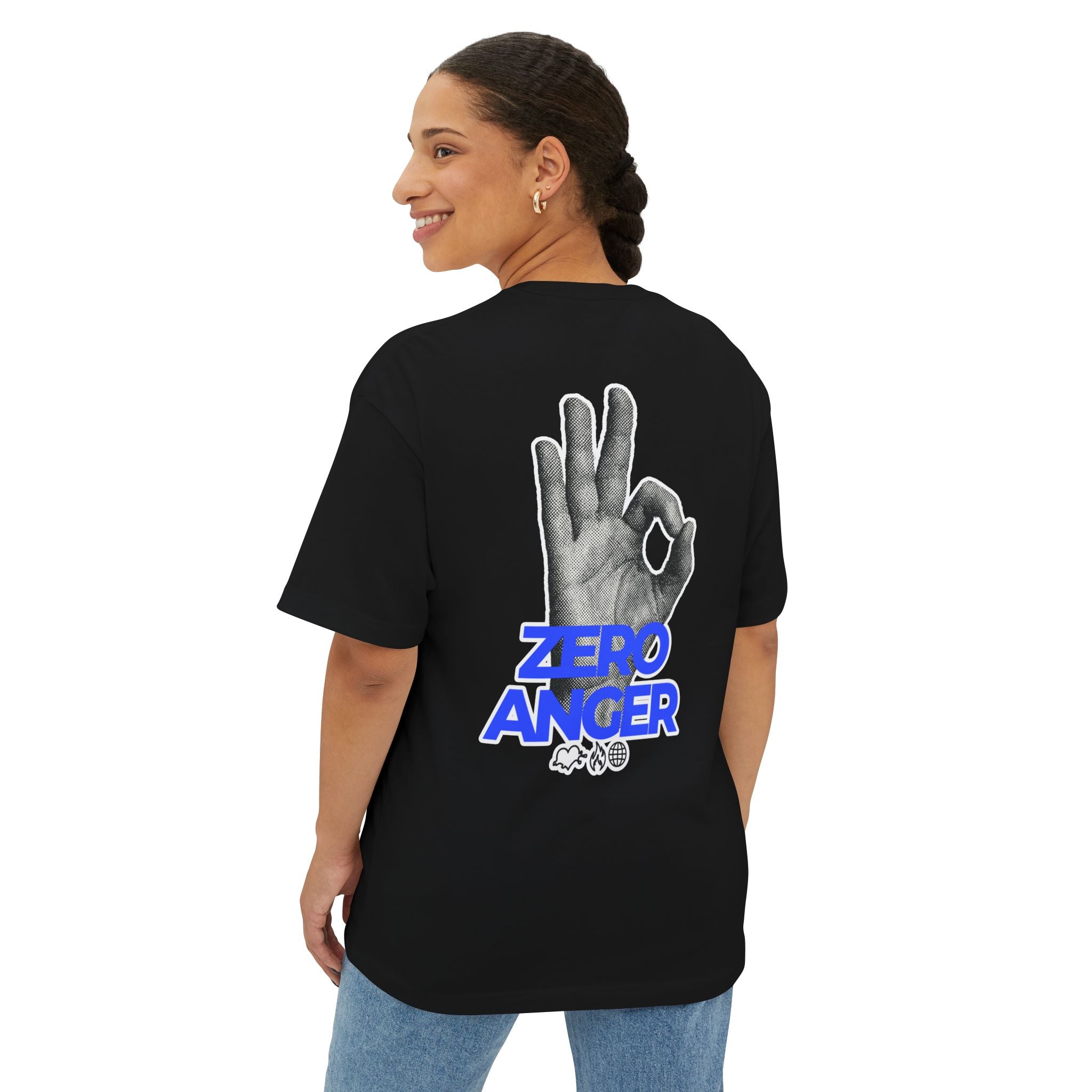 Zero Anger Unisex Oversized Boxy Tee