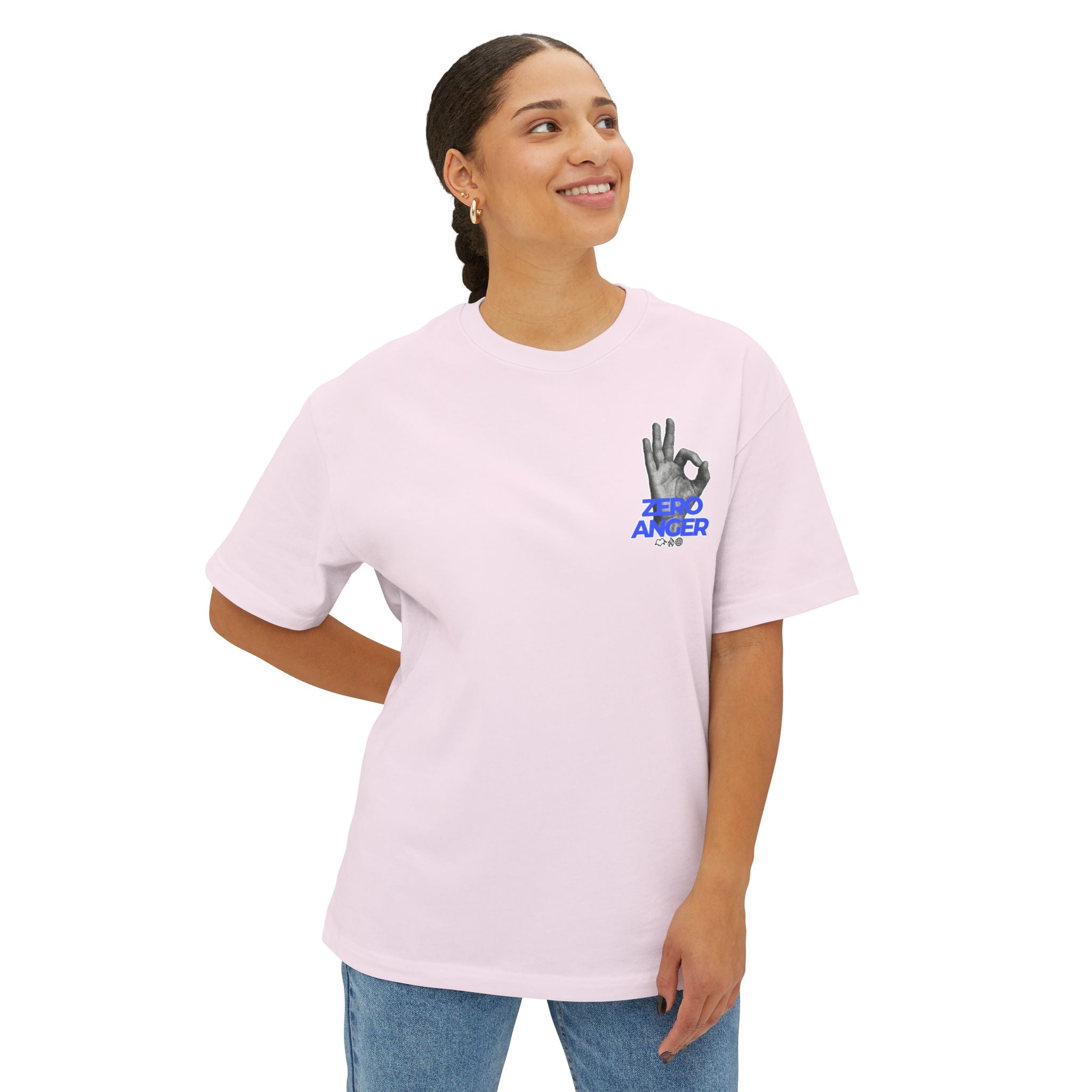 Zero Anger Unisex Oversized Boxy Tee